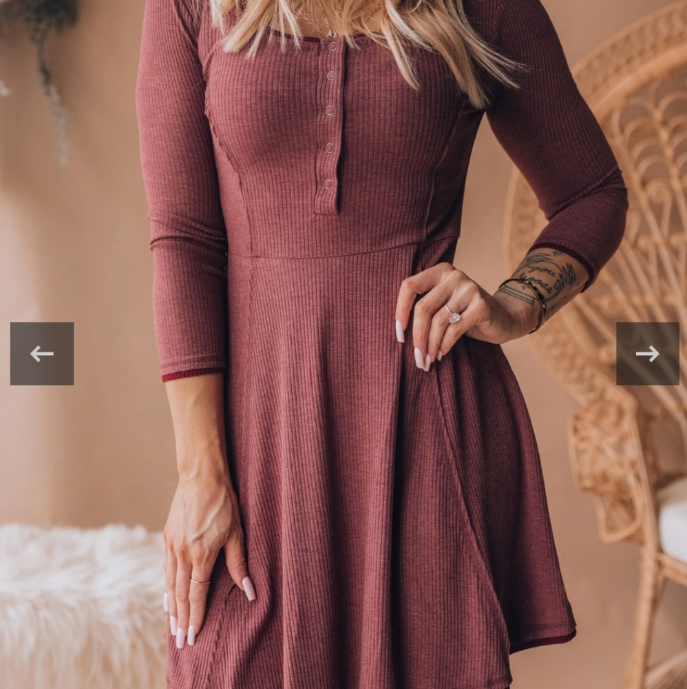 Ribbed Mini Dress